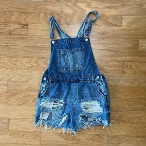 Denim Short Overalls